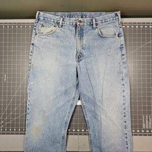 Carhartt Jeans Mens 38x32 Grunge Straight Traditiona Fit Blue Workwear Biker Y2K